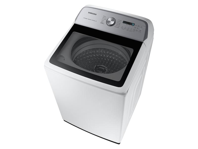 Samsung WA54CG7105AW 5.4 Cu. Ft. Extra-Large Capacity Smart Top Load Washer With Activewave™ Agitator And Super Speed Wash In White