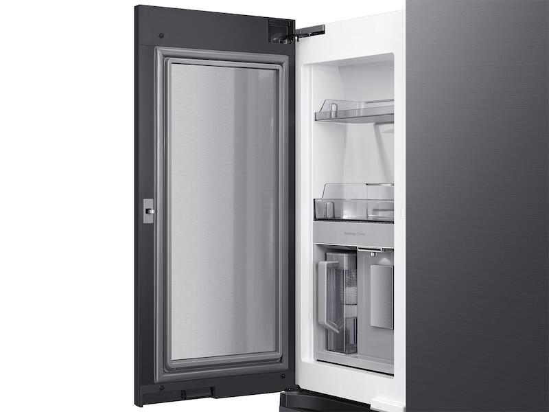 Samsung RF29A9675MT 29 Cu. Ft. Smart Bespoke 4-Door Flex™ Refrigerator With Customizable Panel Colors In Matte Black Steel