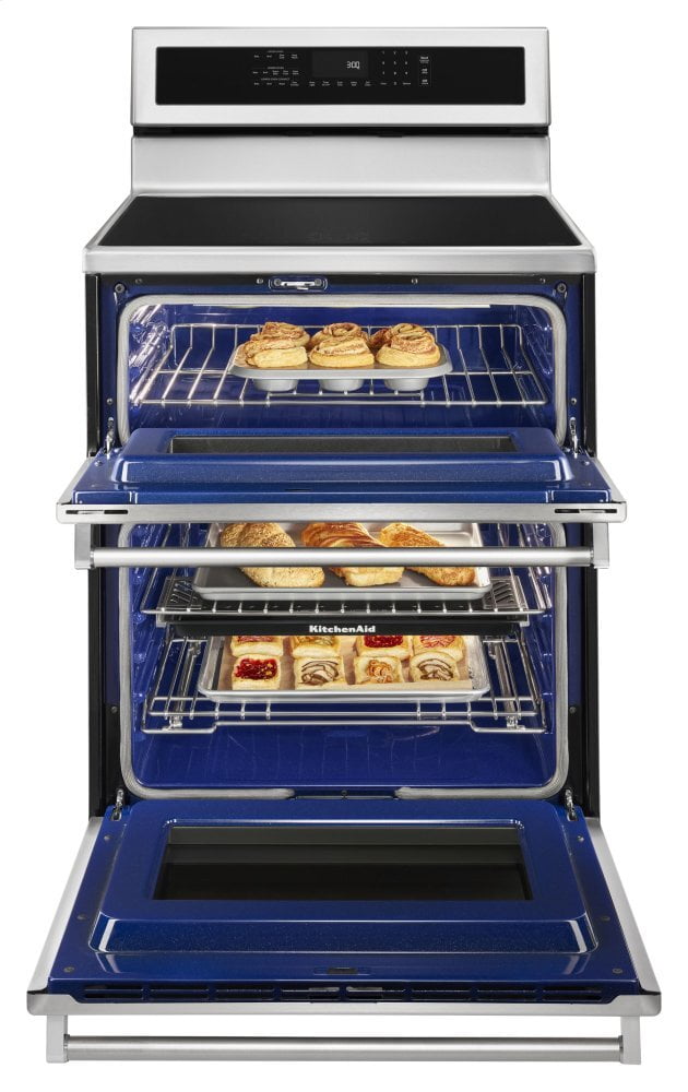 Kitchenaid KFID500ESS 30-Inch 4-Element Induction Double Oven Convection Range - Stainless Steel