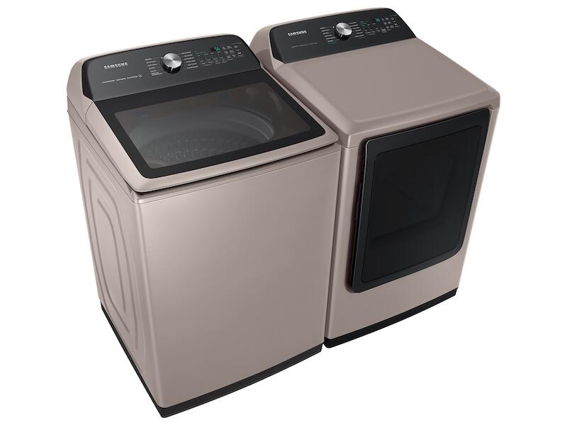 Samsung DVG52A5500C 7.4 Cu. Ft. Smart Gas Dryer With Steam Sanitize+ In Champagne