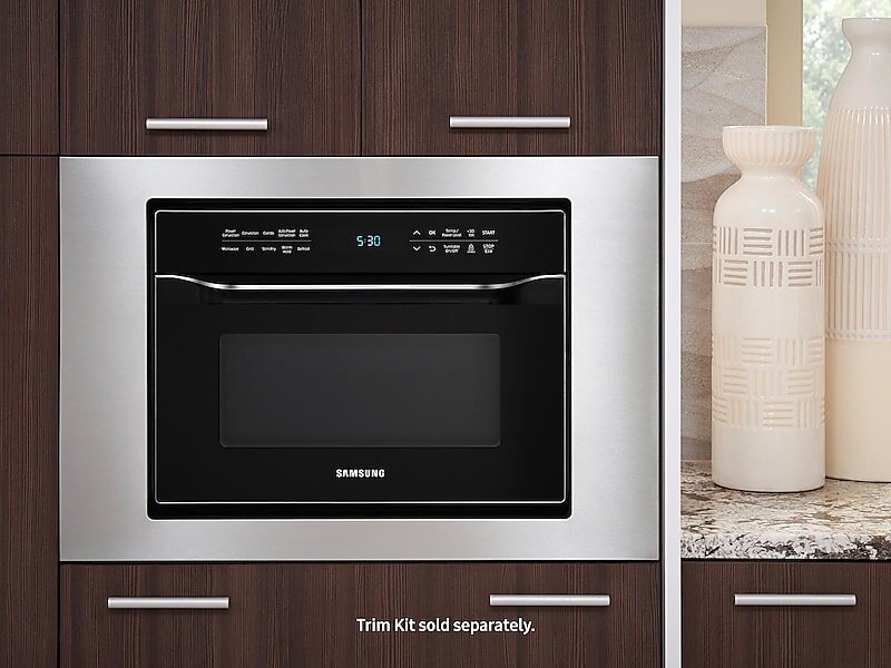 Samsung MC12J8035CT 1.2 Cu. Ft. Powergrill Duo™ Countertop Microwave With Power Convection And Built-In Application In Black