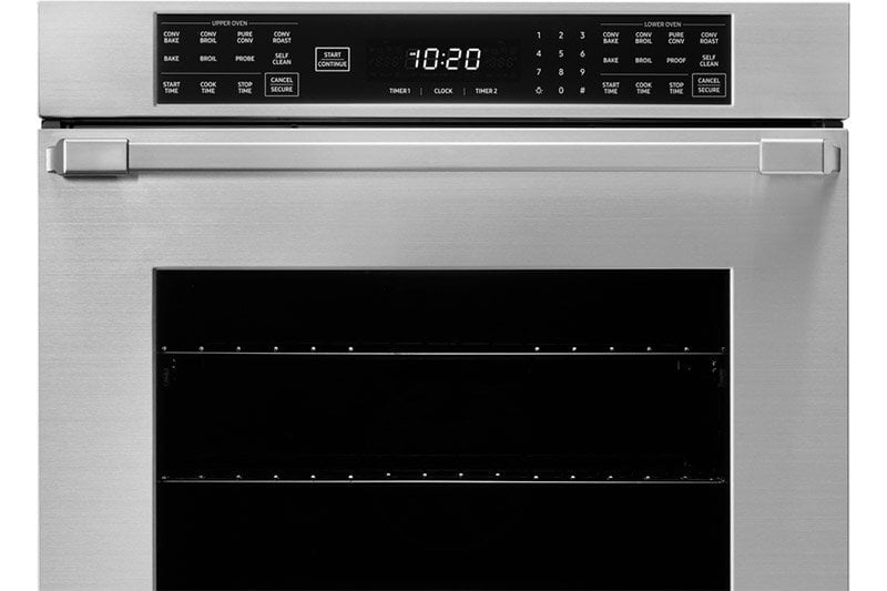 Dacor HWO227PS 27" Double Wall Oven, Silver Stainless Steel With Pro Style Handle