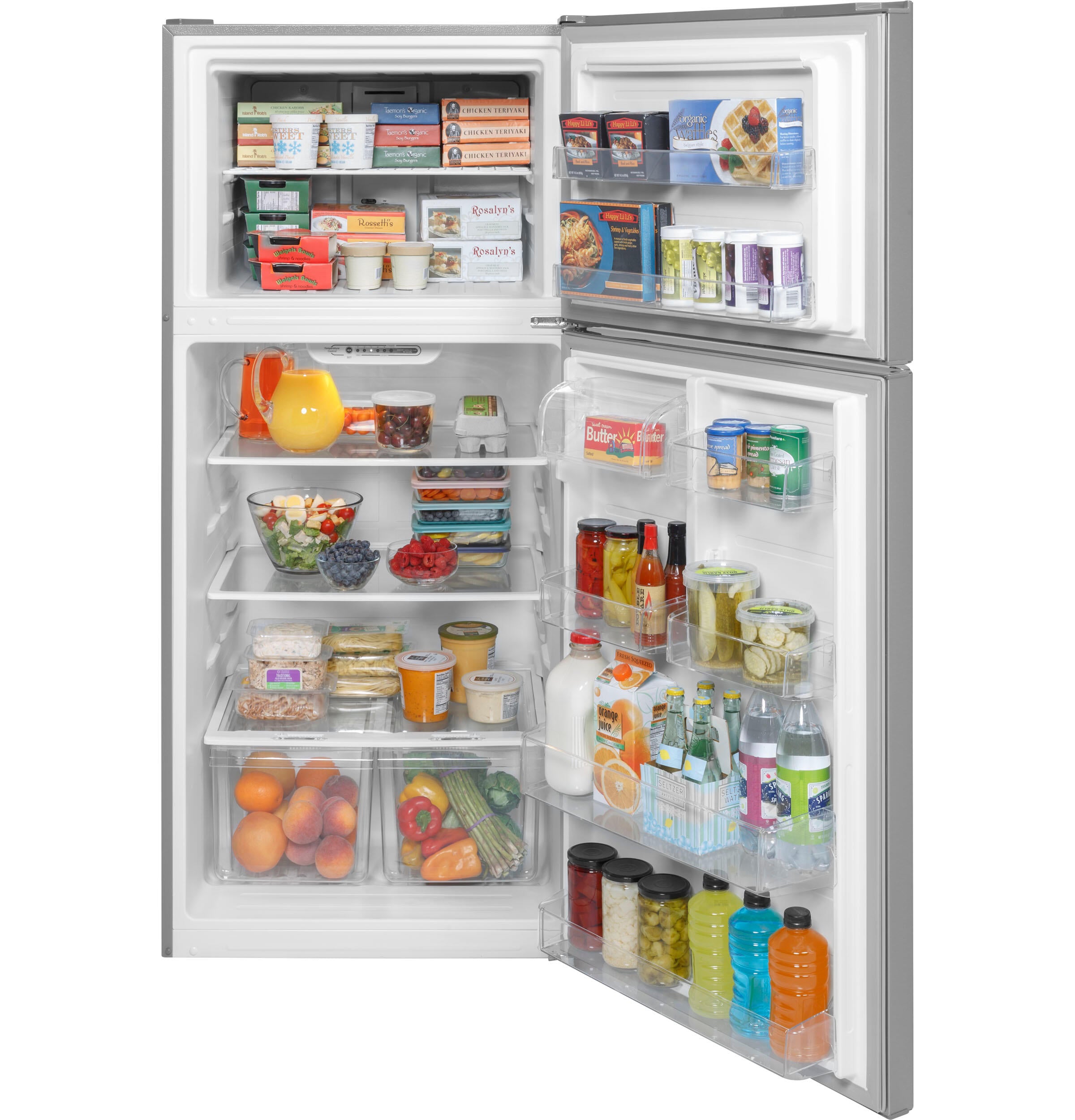Ge Appliances GTE18MSRRSS Ge® Energy Star® 18.3 Cu. Ft. Top-Freezer Refrigerator