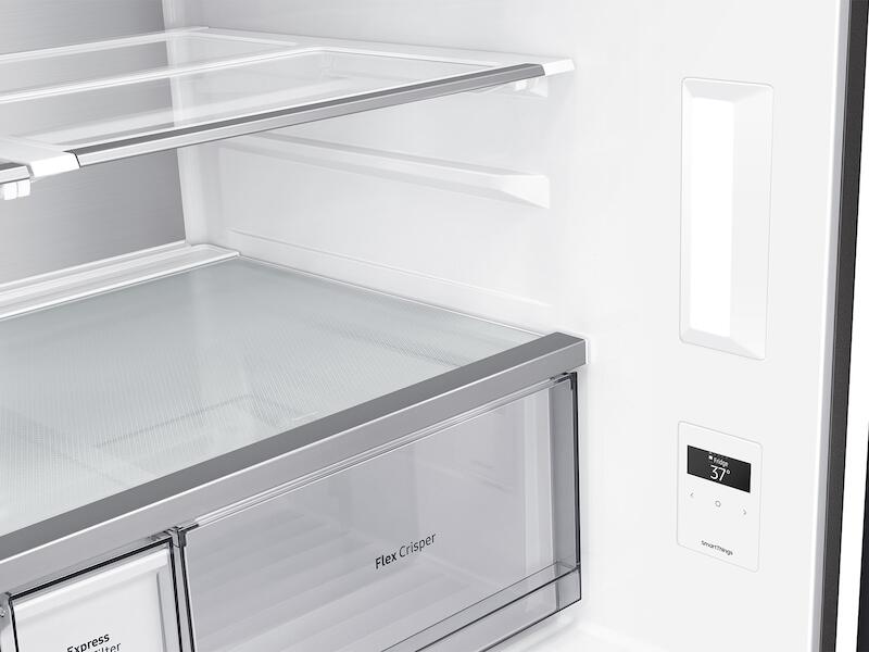 Samsung RF29A9675MT 29 Cu. Ft. Smart Bespoke 4-Door Flex™ Refrigerator With Customizable Panel Colors In Matte Black Steel