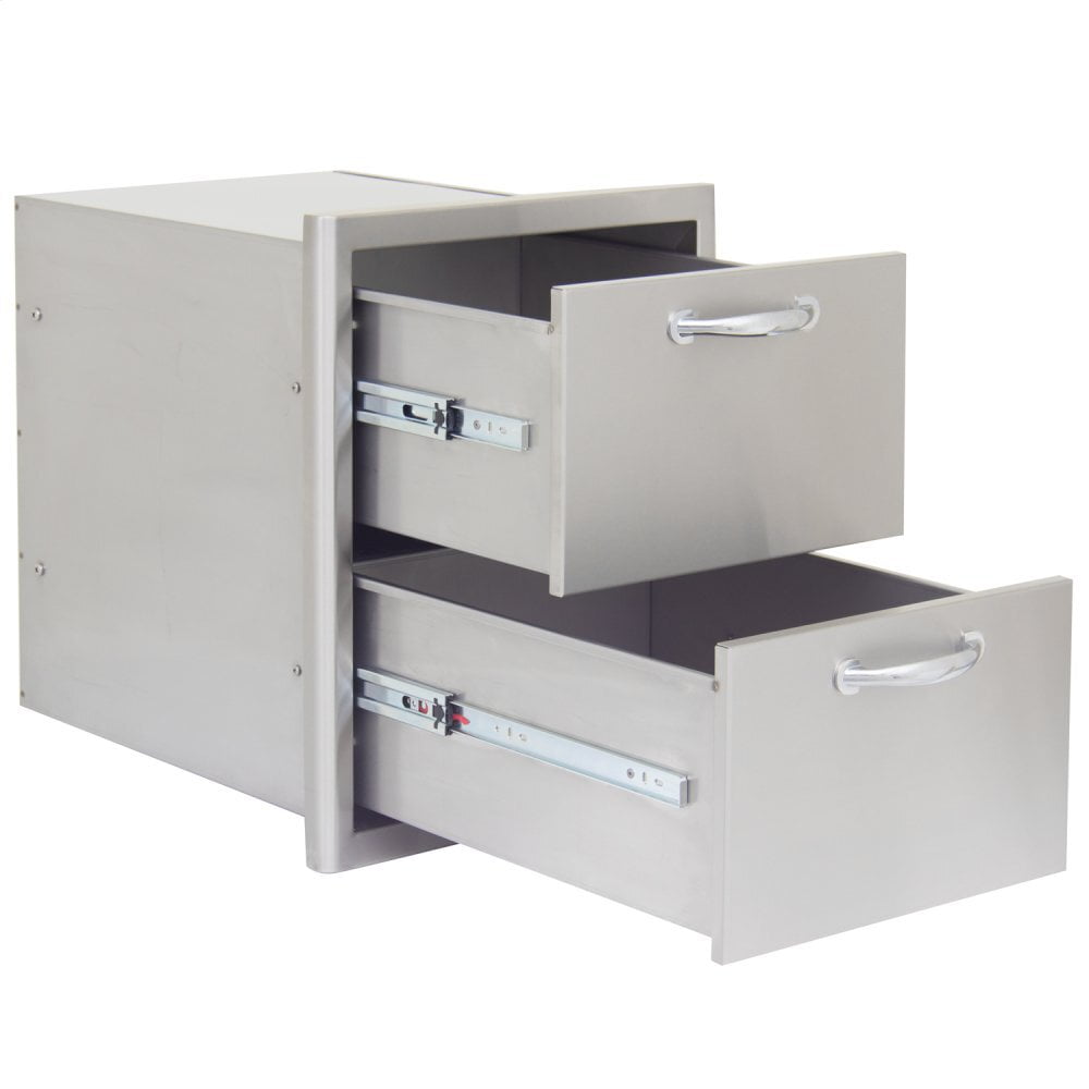 Blaze Grills BLZDRW2R Blaze 16 Inch Double Access Drawer