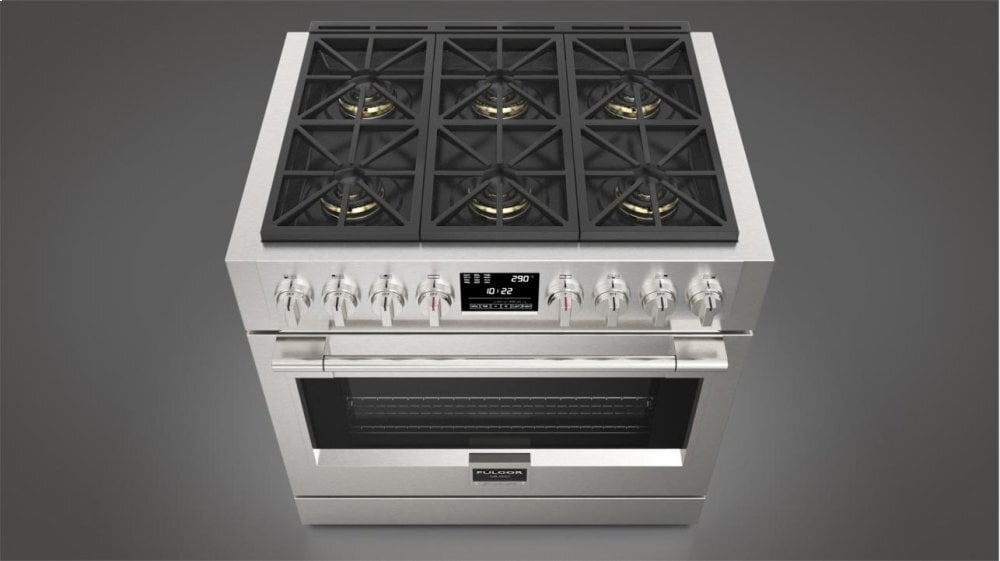 Fulgor Milano F6PDF366S1 36" Dual Fuel Pro Range
