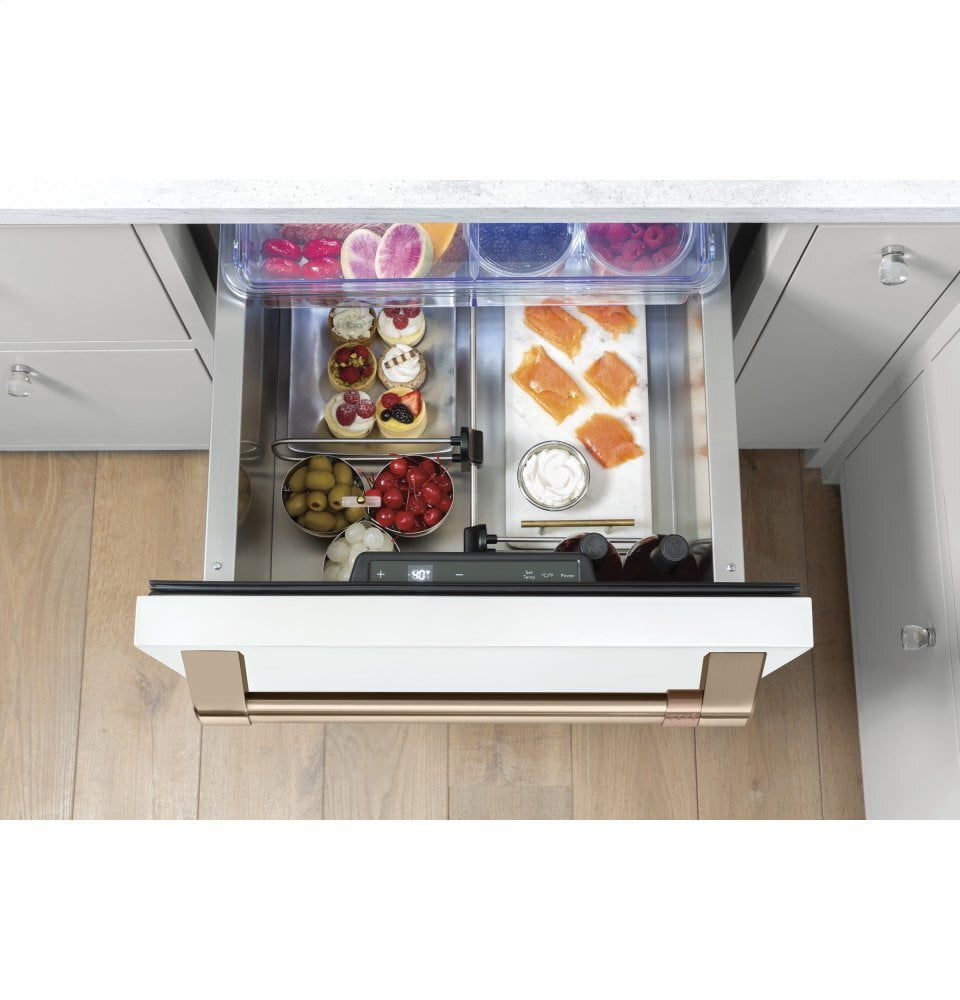 Cafe CDE06RP4NW2 Café 5.7 Cu. Ft. Built-In Dual-Drawer Refrigerator