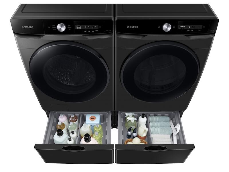Samsung DVE45A6400V 7.5 Cu. Ft. Smart Dial Electric Dryer With Super Speed Dry In Brushed Black
