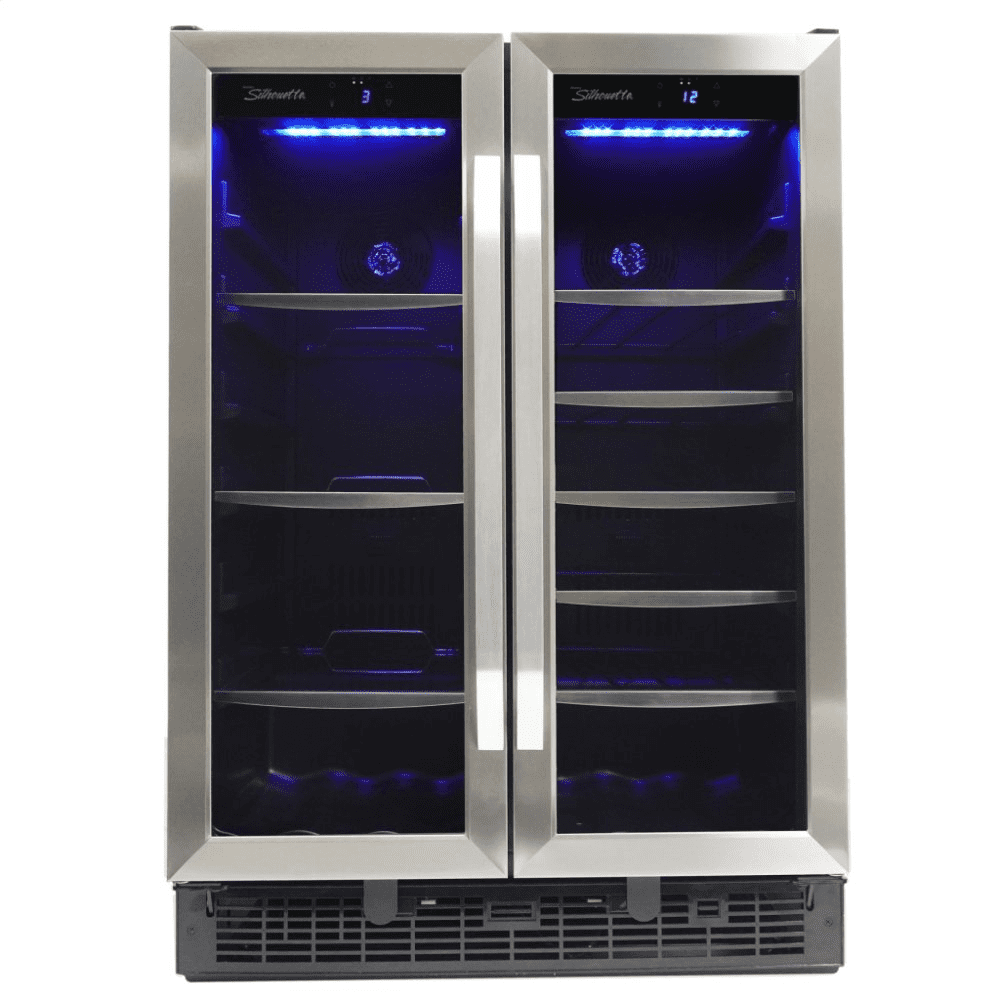 Silhouette SBC051D1BSS Emmental 24" French Door Beverage Center