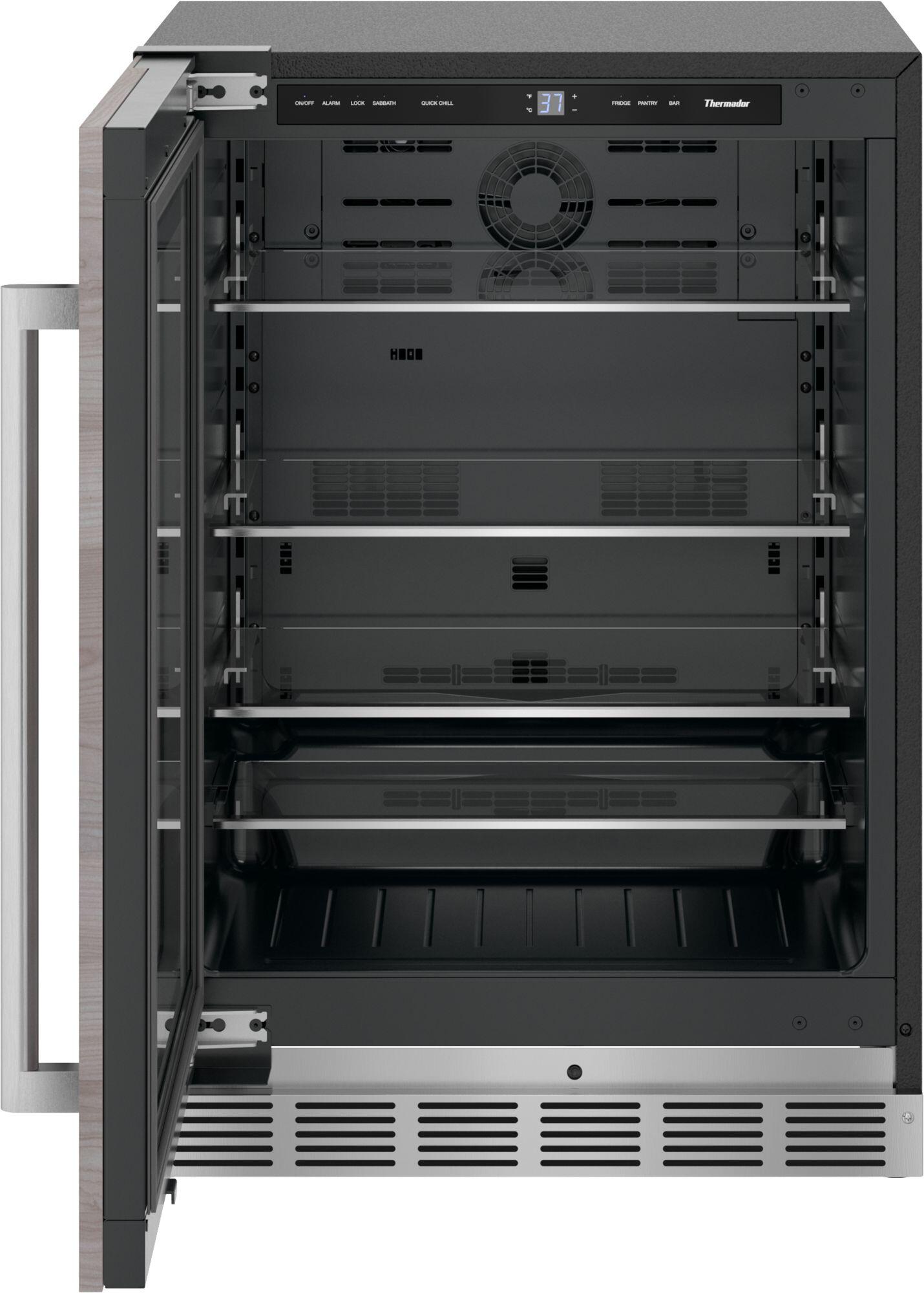 Thermador T24UR905LP Freedom® Glass Door Refrigeration 24'' Soft Close Flat Hinge T24Ur905Lp