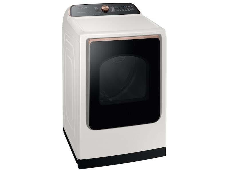 Samsung DVG55A7300E 7.4 Cu. Ft. Smart Gas Dryer With Steam Sanitize+ In Ivory