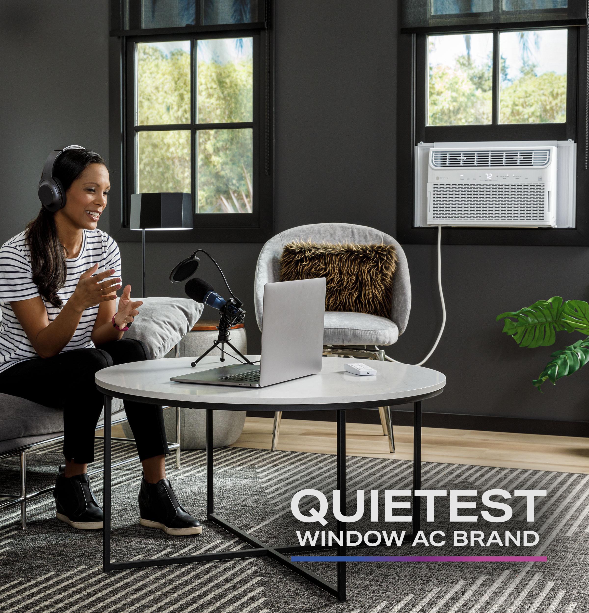 Ge Appliances AHTR12AC Ge Profile™ Energy Star® 12,000 Btu Inverter Smart Ultra Quiet Window Air Conditioner For Large Rooms Up To 550 Sq. Ft.