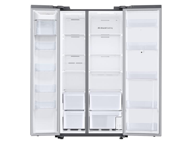 Samsung RS28A5F61SR 27.3 Cu. Ft. Smart Side-By-Side Refrigerator With Family Hub™ In Stainless Steel