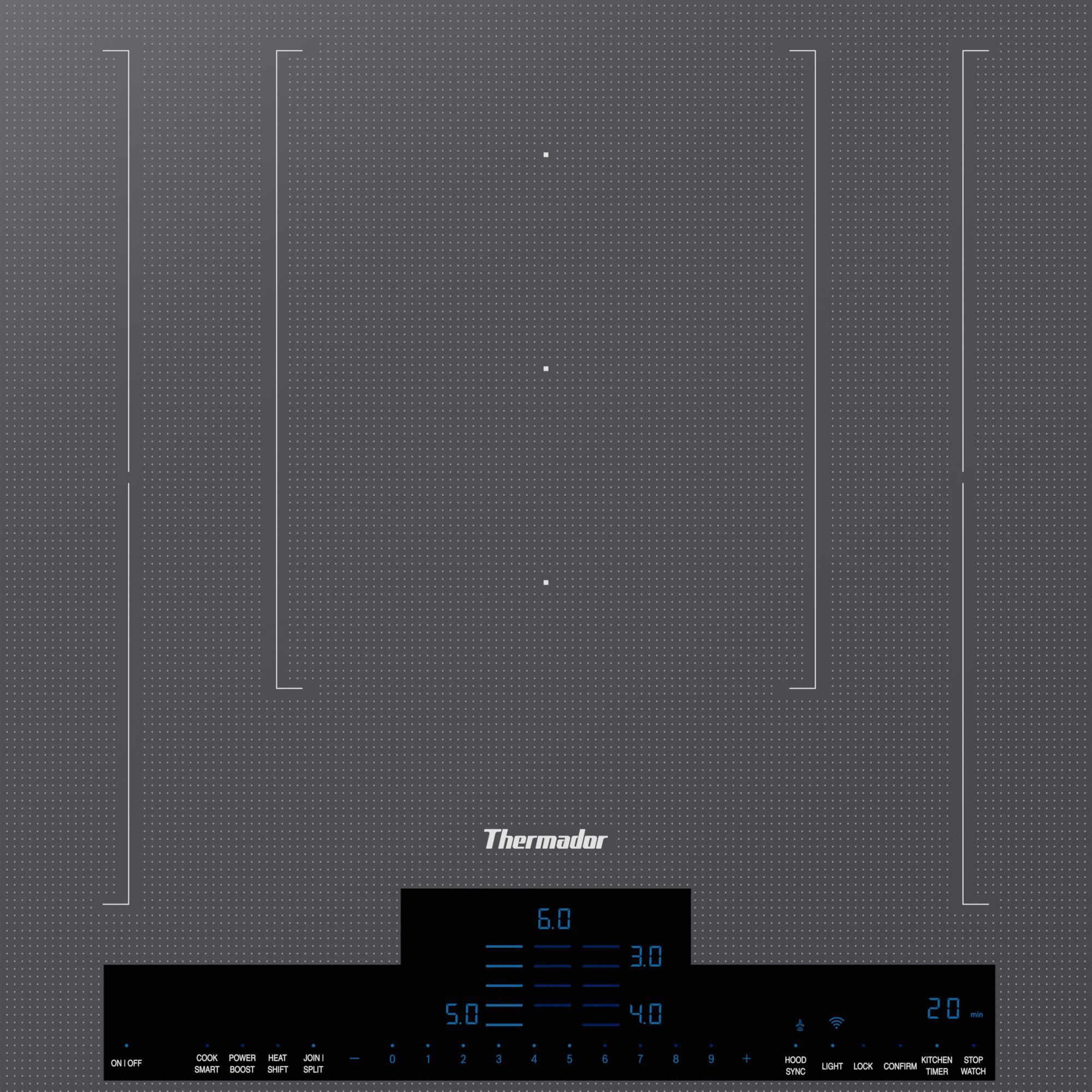Thermador CIT367YM Liberty® Induction Cooktop 36'' Silver Mirror, Surface Mount Without Frame Cit367Ym