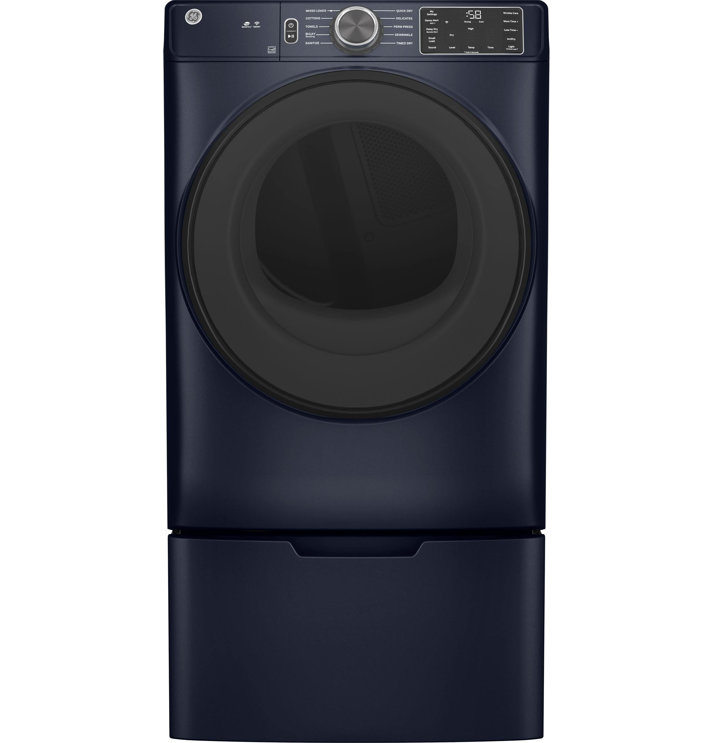 Ge Appliances GFD55GSPRRS Ge® 7.8 Cu. Ft. Capacity Smart Front Load Gas Dryer With Sanitize Cycle