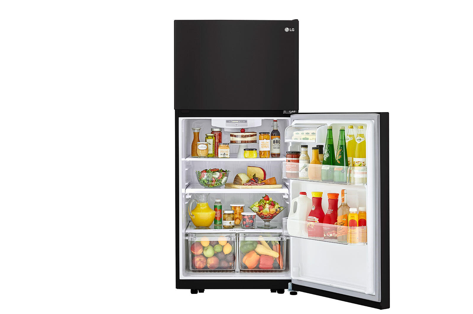 Lg LTCS20020B 20 Cu. Ft. Top Freezer Refrigerator