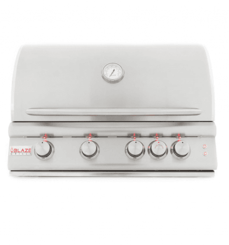 Blaze Grills BLZ4LTE2NG Blaze 32 Inch 4-Burner Lte Gas Grill With Rear Burner And Built-In Lighting System, With Fuel Type - Natural Gas