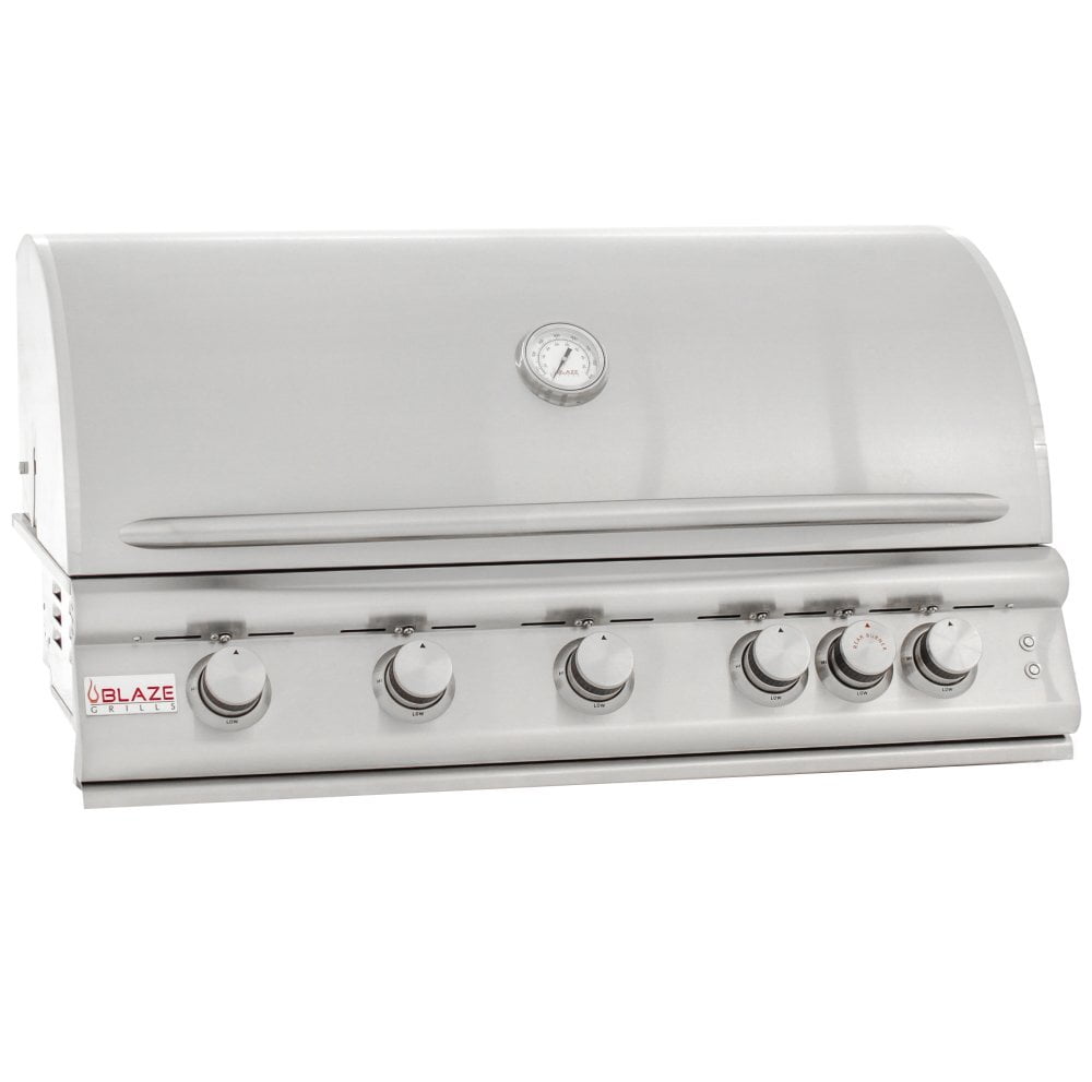Blaze Grills BLZ5LTE2LP Blaze 40 Inch 5-Burner Lte Gas Grill With Rear Burner And Built-In Lighting System, With Fuel Type - Propane