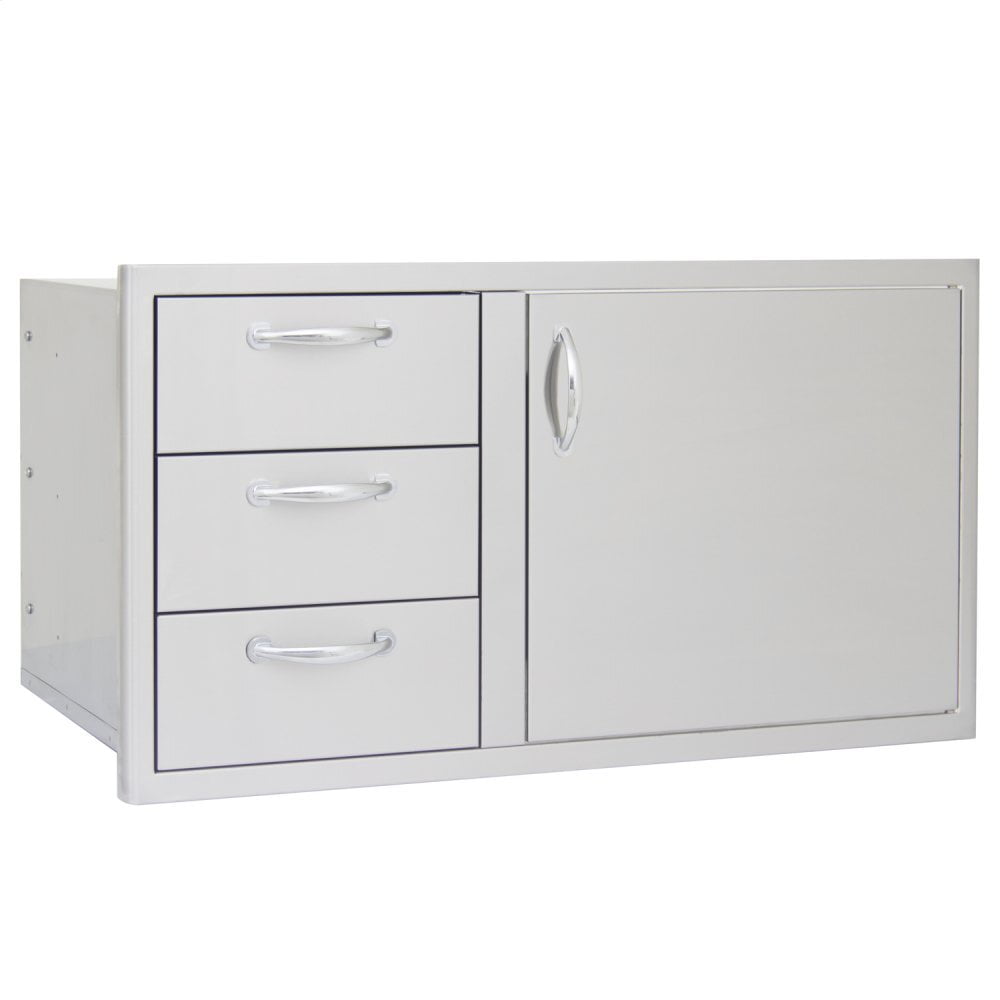 Blaze Grills BLZDDC39R Blaze 39 Inch Access Door And Triple Drawer Combo