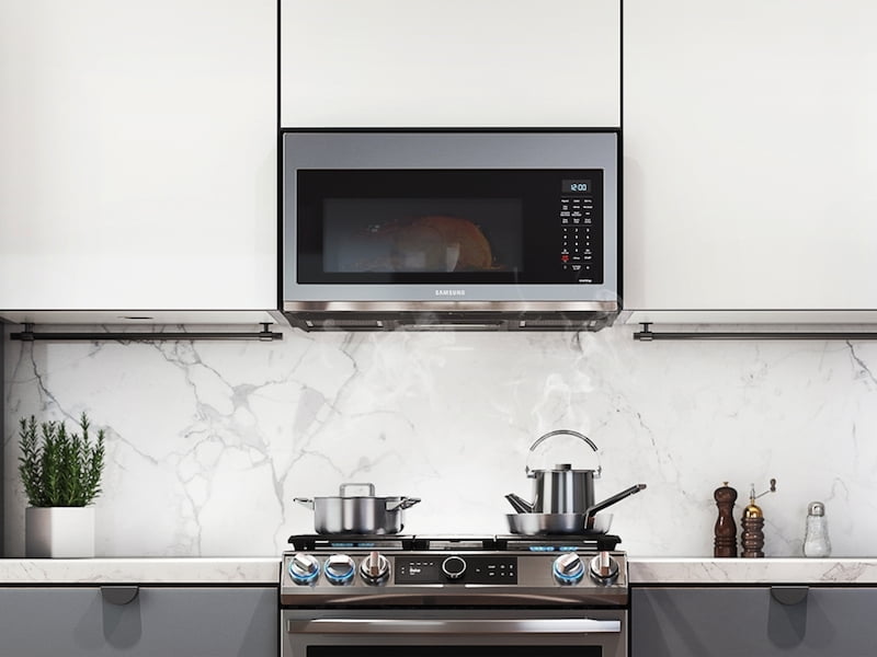 Samsung MC17T8000CS 1.7 Cu. Ft. Over-The-Range Microwave With Convection And Slim Fry™ In Stainless Steel