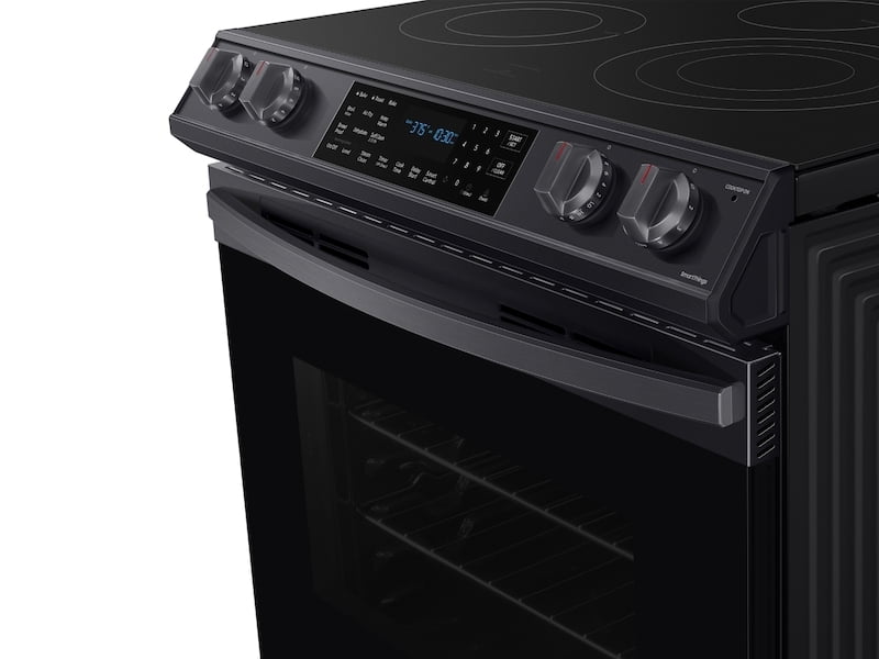 Samsung NE63T8511SG 6.3 Cu. Ft. Front Control Slide-In Electric Range With Air Fry & Wi-Fi In Black Stainless Steel
