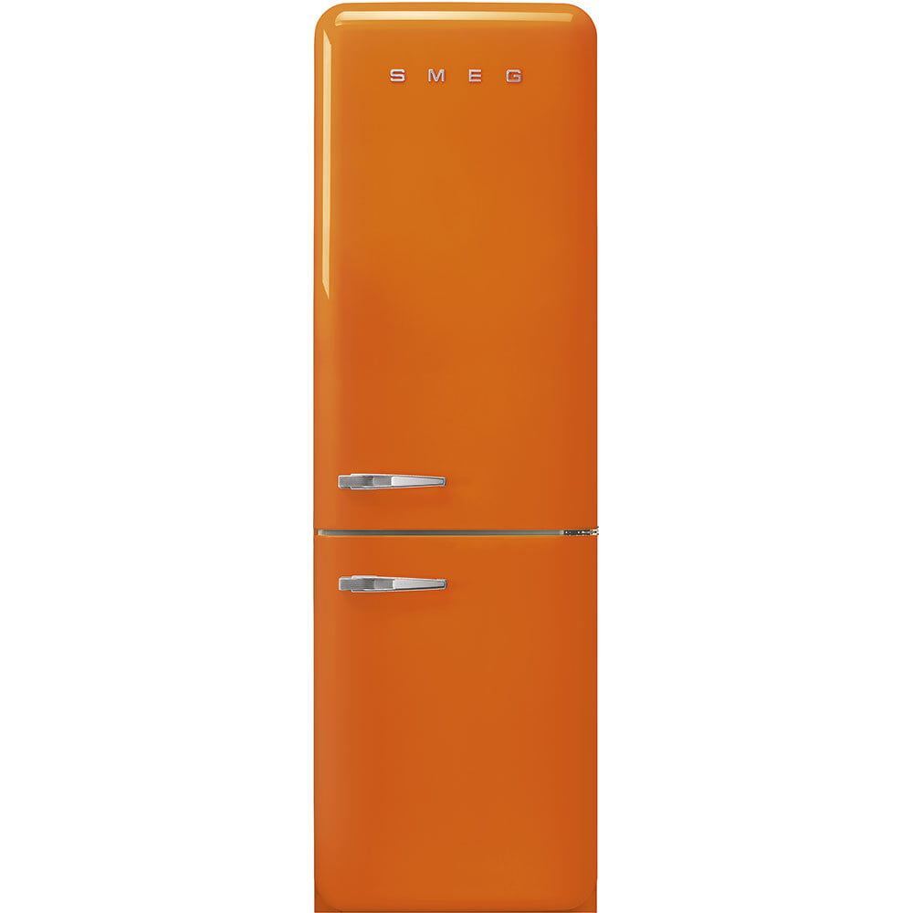Smeg FAB32UROR3 '50S Style No Frost' Fridge-Freezer, Orange, Right Hand Hinge, 60 Cm (Approx 24
