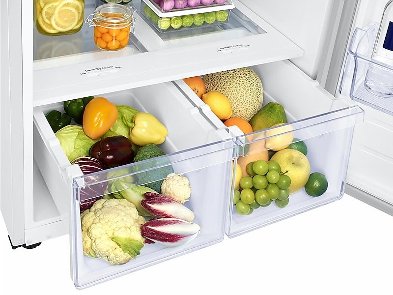 Samsung RT18M6213WW 18 Cu. Ft. Top Freezer Refrigerator With Flexzone™ In White