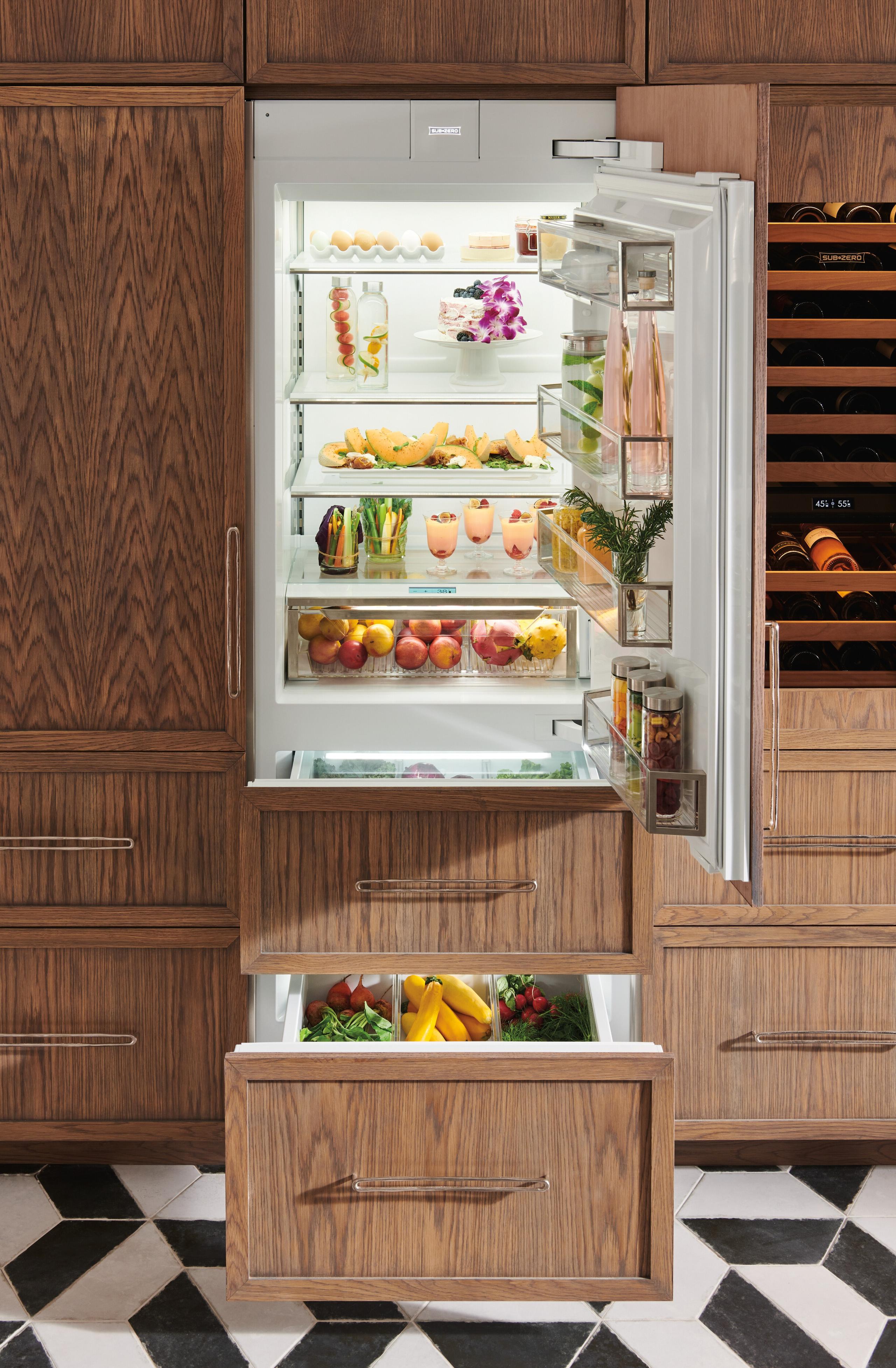 Sub-Zero DET3050RL 30" Designer Over-And-Under Refrigerator - Panel Ready
