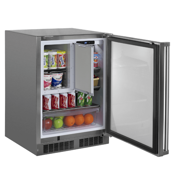 Marvel MORF224SS31A 24-In Outdoor Built-In Refrigerator Freezer (Ice Maker Accessory Kit Available) With Door Style - Stainless Steel