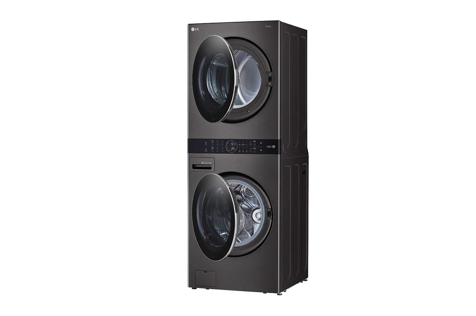 Lg WKEX200HBA Single Unit Front Load Lg Washtower™ With Center Control™ 4.5 Cu. Ft. Washer And 7.4 Cu. Ft. Electric Dryer