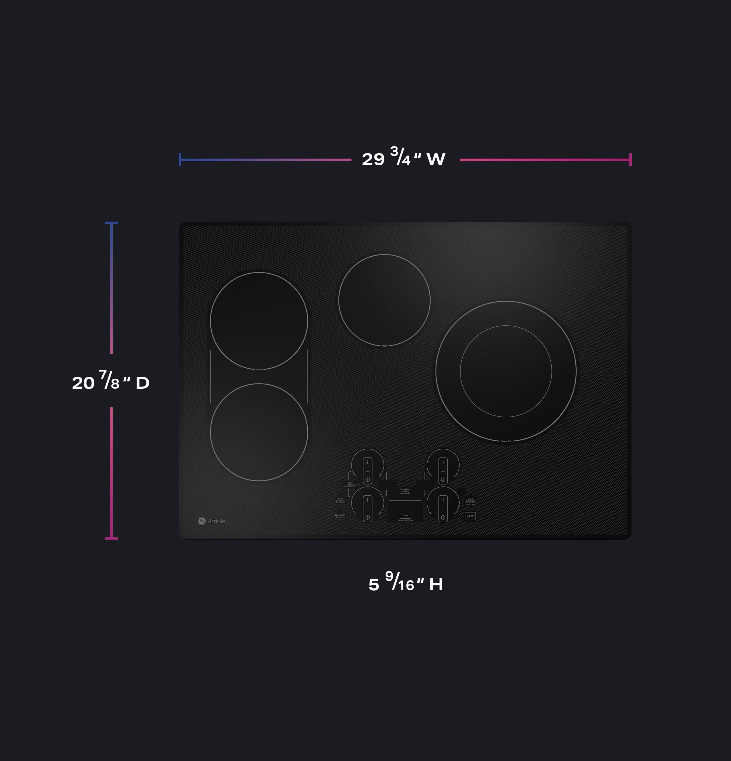 Ge Appliances PEP7030DTBB Ge Profile™ 30" Built-In Touch Control Electric Cooktop