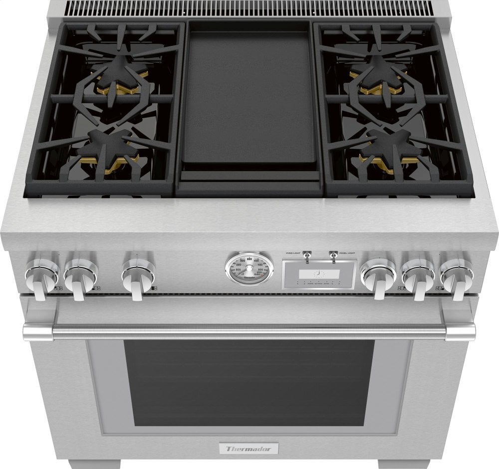 Thermador PRD364WDGU 36-Inch Pro Grand® Commercial Depth Dual Fuel Range