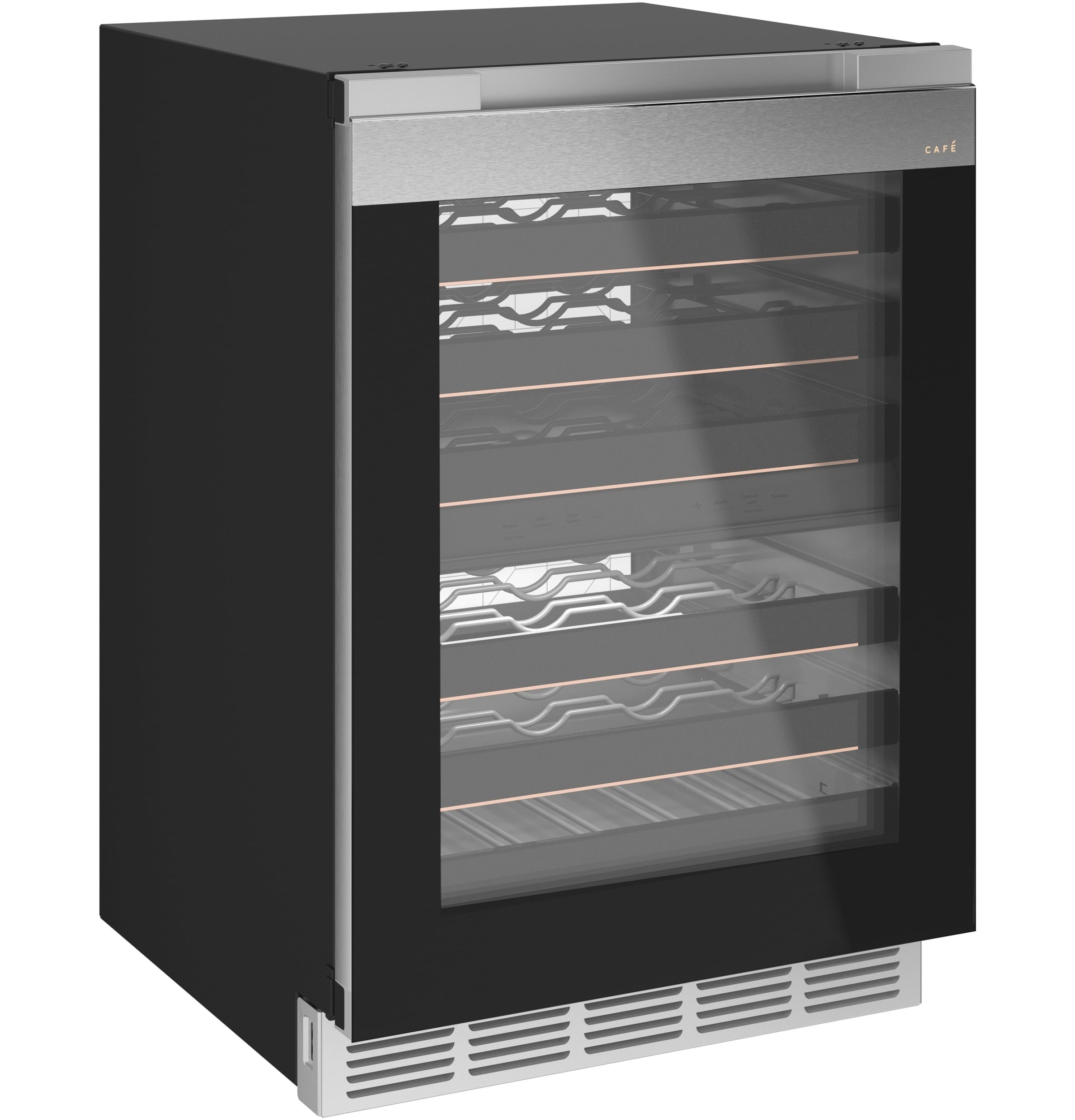 Cafe CCR06DM2PS5 Café Wine Center In Platinum Glass