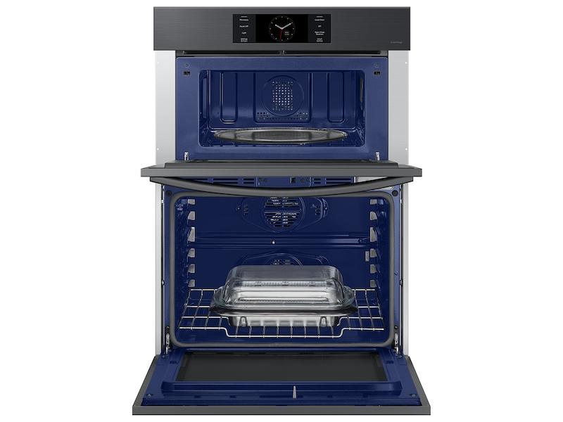 Samsung NQ70CG700DMT Bespoke 30" Microwave Combination Wall Oven With With Flex Duo™ In Matte Black Steel