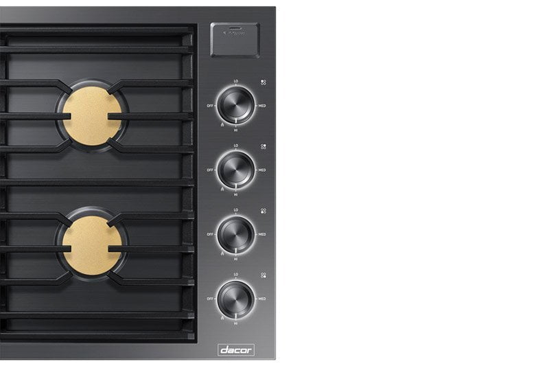 Dacor DTG30M954FM 30" Gas Cooktop, Graphite Stainless Steel, Natural Gas
