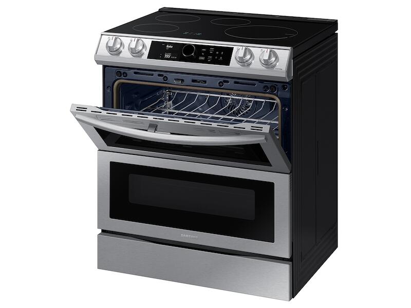 Samsung NE63T8951SS 6.3 Cu. Ft. Smart Slide-In Induction Range With Flex Duo™, Smart Dial & Air Fry In Stainless Steel