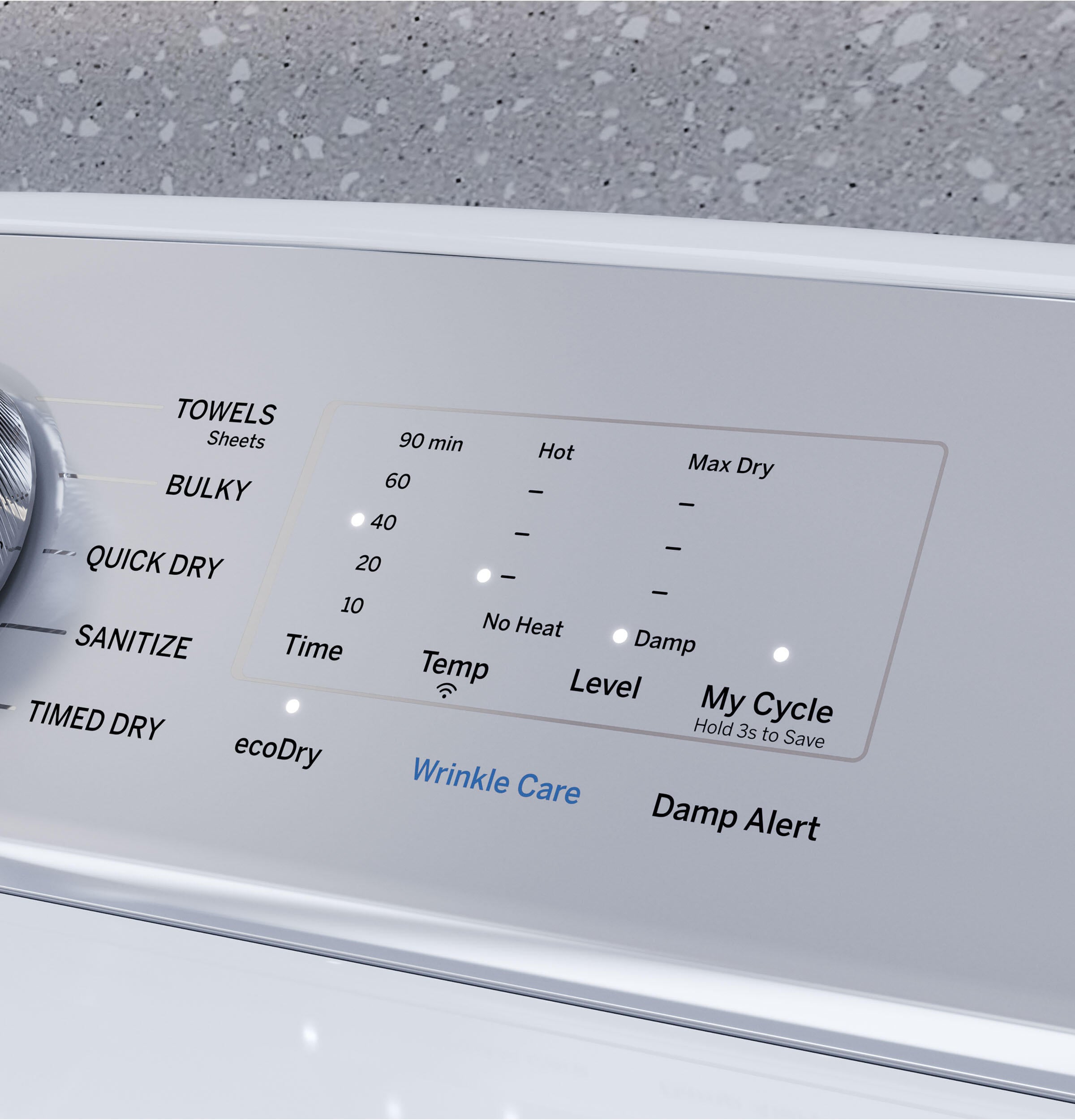 Ge Appliances PTD60GBSRWS Ge Profile™ 7.4 Cu. Ft. Capacity Aluminized Alloy Drum Gas Dryer With Sanitize Cycle And Sensor Dry