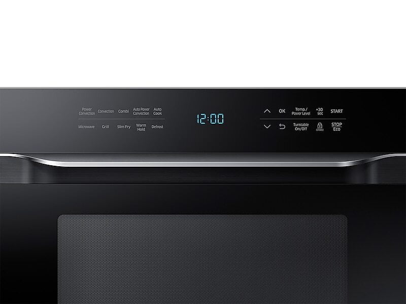Samsung MC12J8035CT 1.2 Cu. Ft. Powergrill Duo™ Countertop Microwave With Power Convection And Built-In Application In Black
