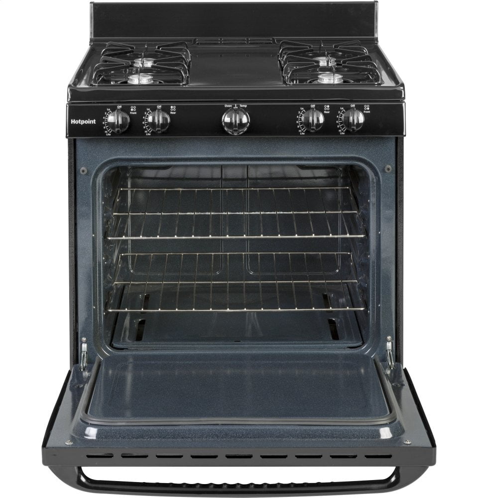 Hotpoint RGBS100DMBB Hotpoint® 30" Free-Standing Gas Range