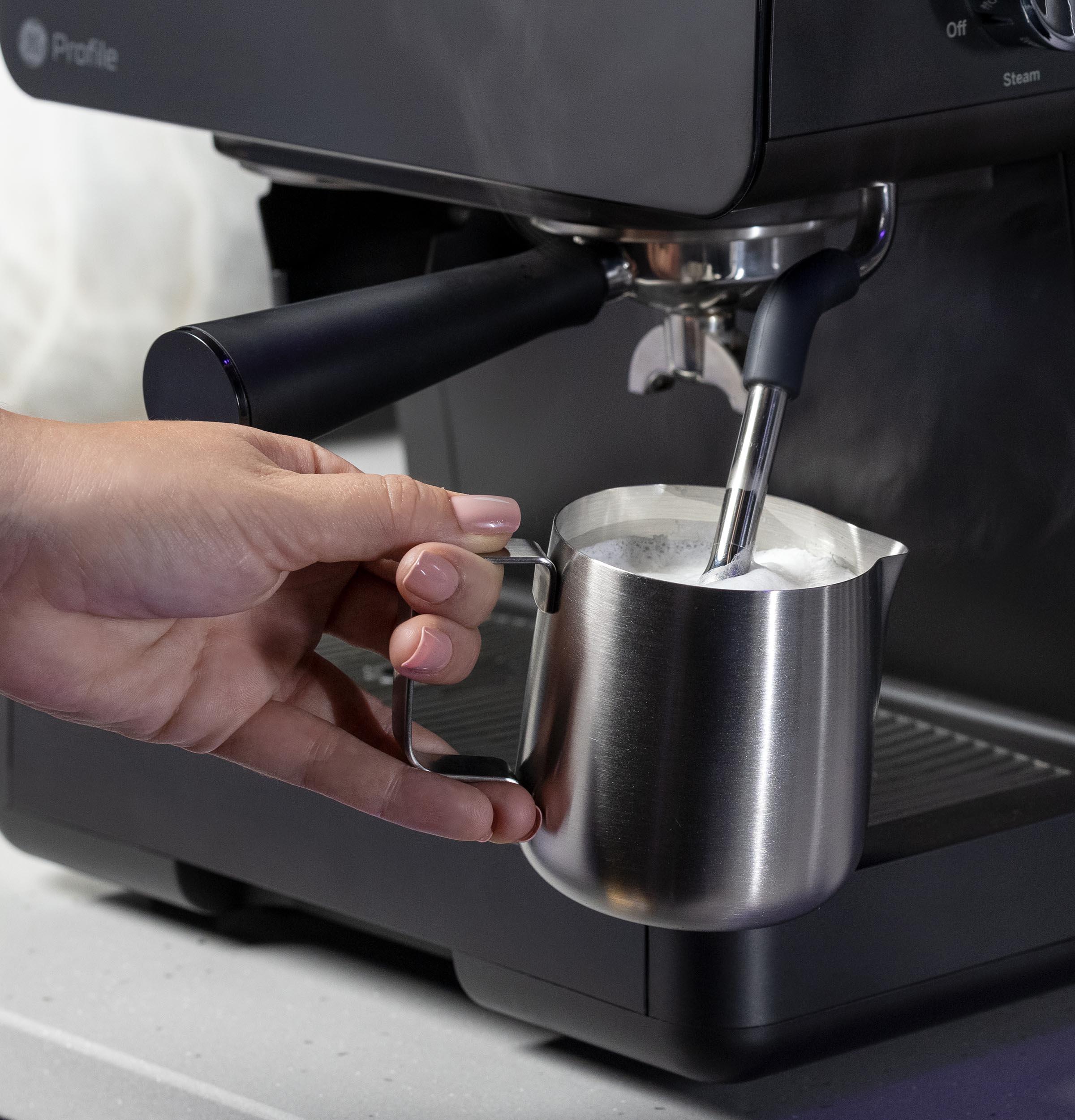 Ge Appliances P7CESAS6RBB Ge Profile™ Semi Automatic Espresso Machine + Frother