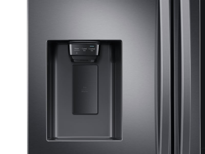 Samsung RF27T5501SG 26.5 Cu. Ft. Large Capacity 3-Door French Door Refrigerator With Family Hub™ And External Water & Ice Dispenser In Black Stainless Steel
