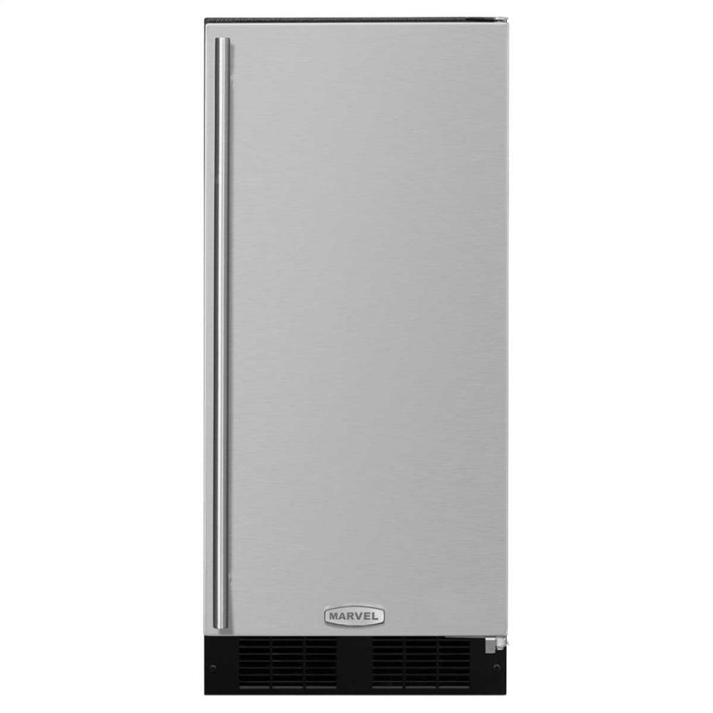 Marvel ML15CPS1RB 15" Marvel Clear Ice Machine With Arctic Illuminice Lighting - Factory Installed Pump - Black Door With Right Hinge
