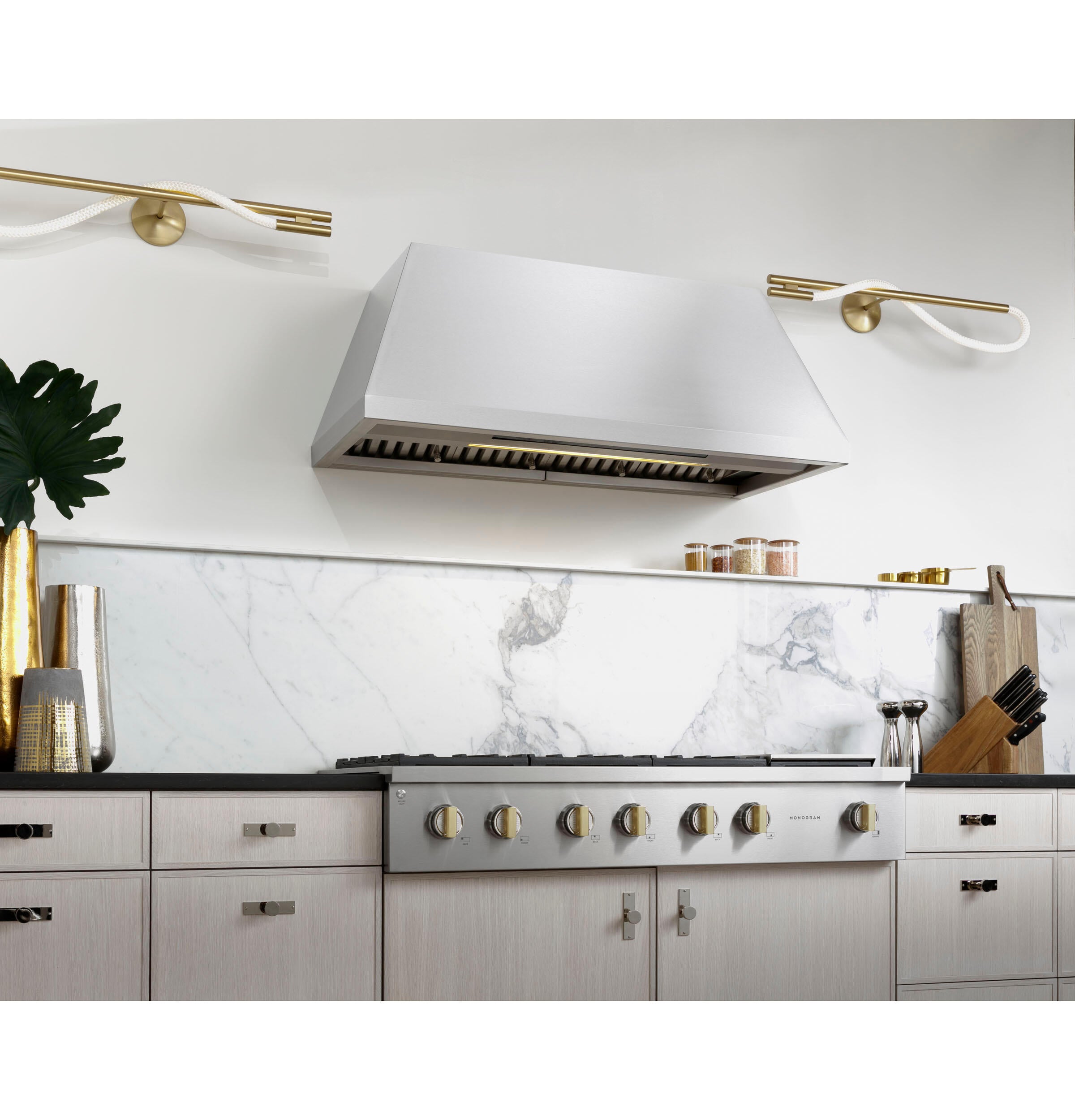 Monogram ZVW1480SPSS Monogram 48" Stainless Steel Professional Hood With Quietboost™ Blower