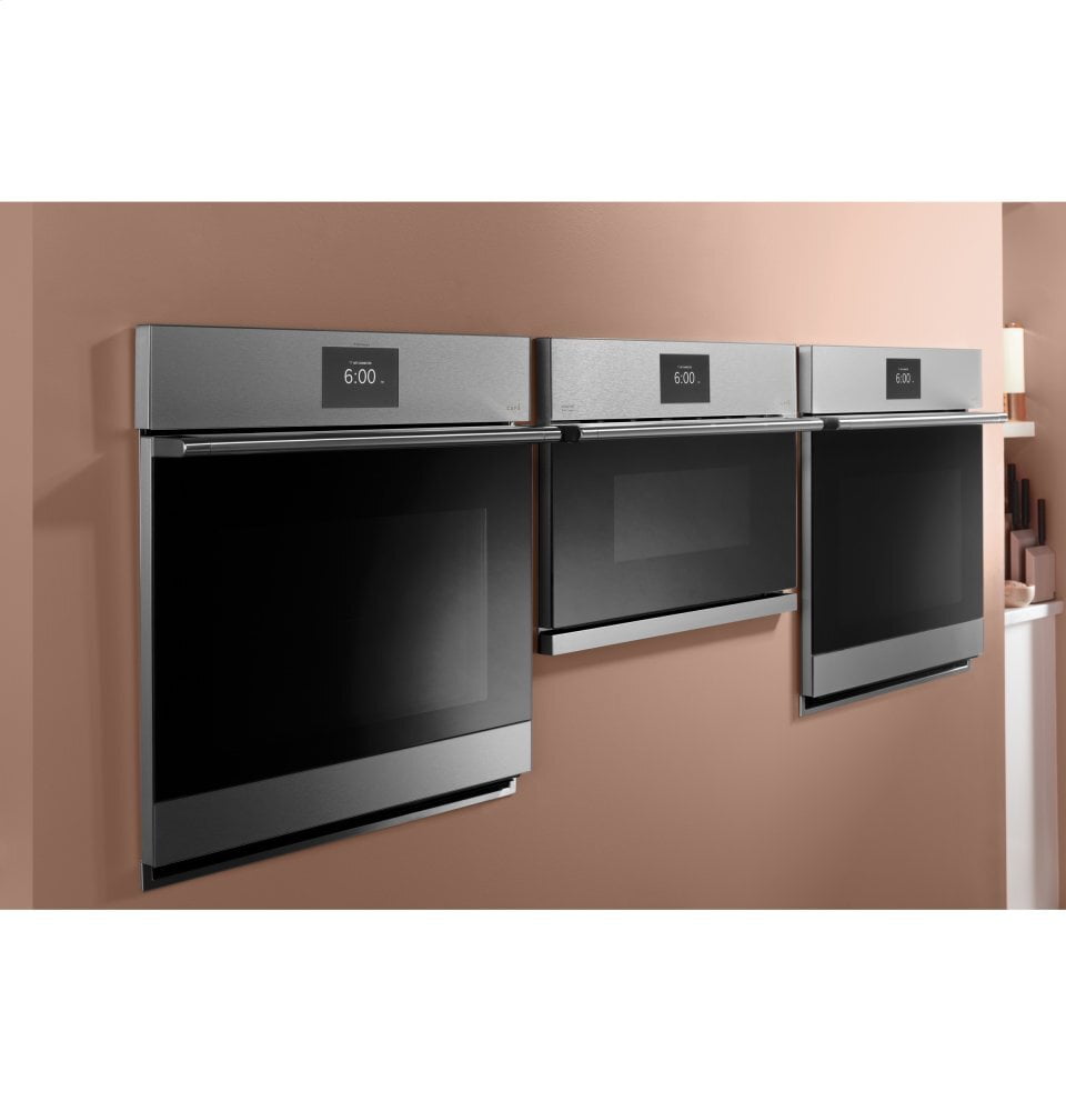 Cafe CSB923M2NS5 Café 30" Smart Five In One Wall Oven With 240V Advantium® Technology In Platinum Glass