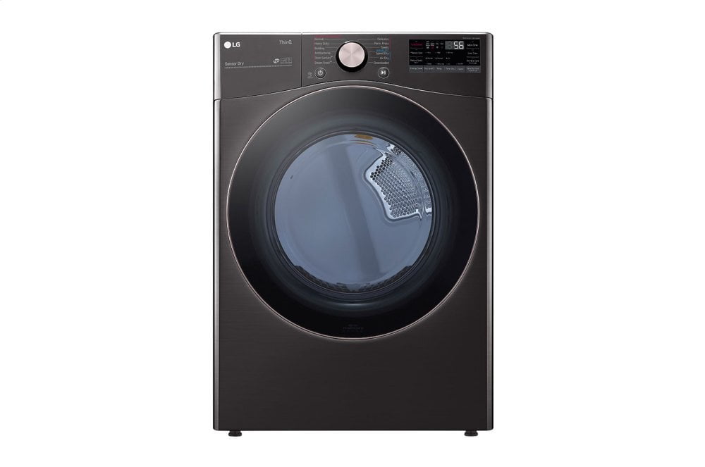 Lg DLGX4001B 7.4 Cu. Ft. Ultra Large Capacity Smart Wi-Fi Enabled Front Load Gas Dryer With Turbosteam™ And Built-In Intelligence