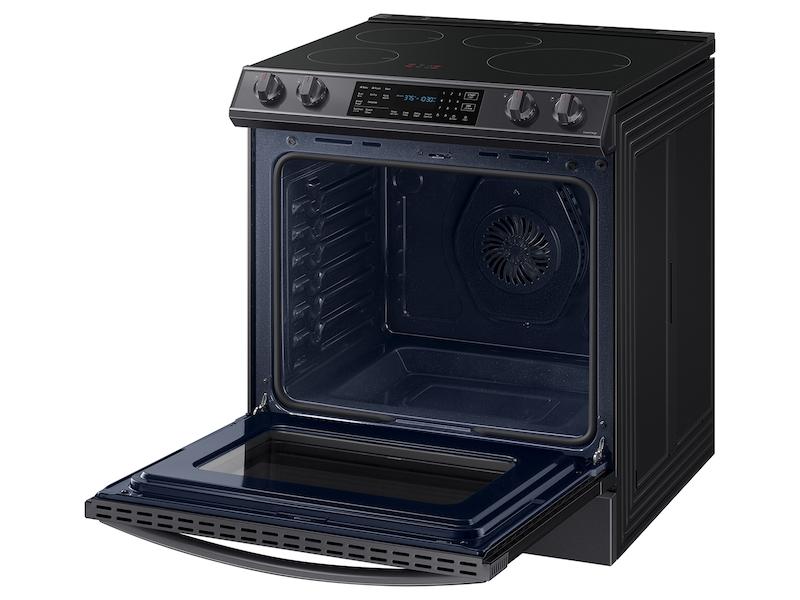 Samsung NE63B8611SG 6.3 Cu. Ft. Smart Instant Heat Induction Slide-In Range With Air Fry & Convection+ In Black Stainless Steel
