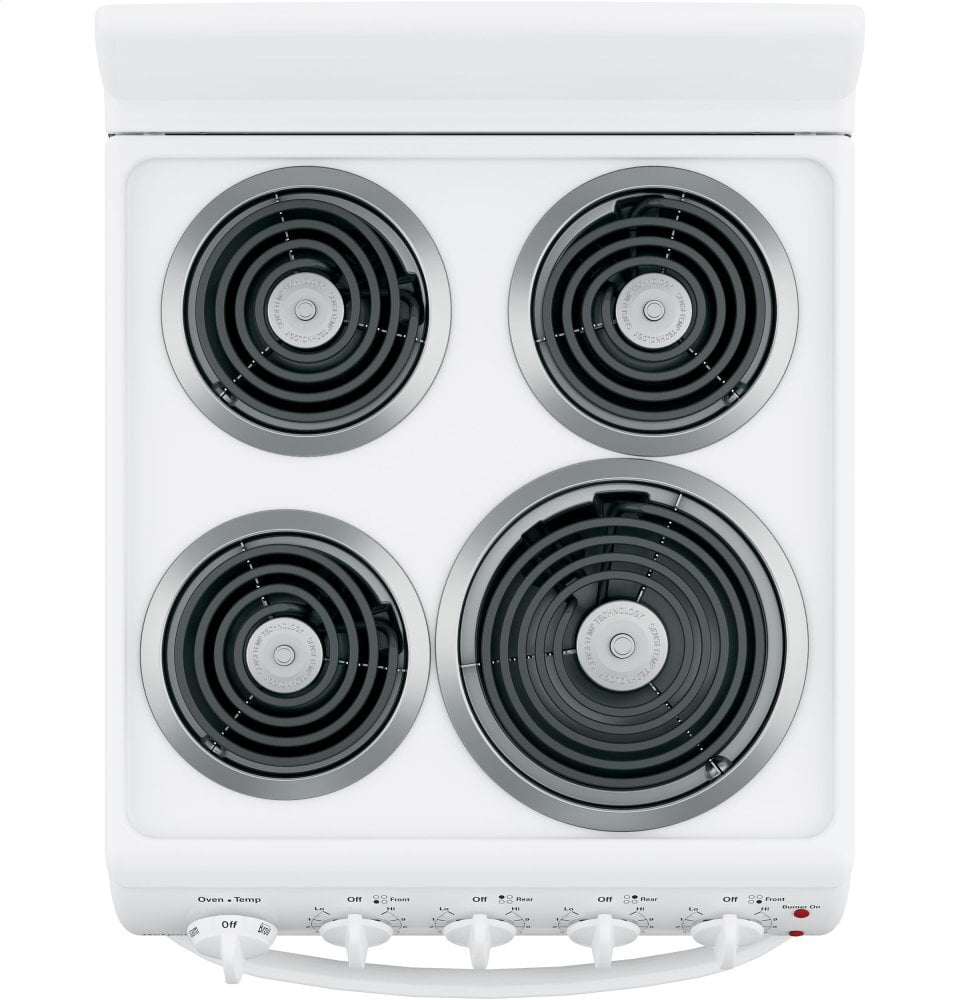 Hotpoint RAS200DMWW Hotpoint® 20" Electric Free-Standing Front-Control Electric Range