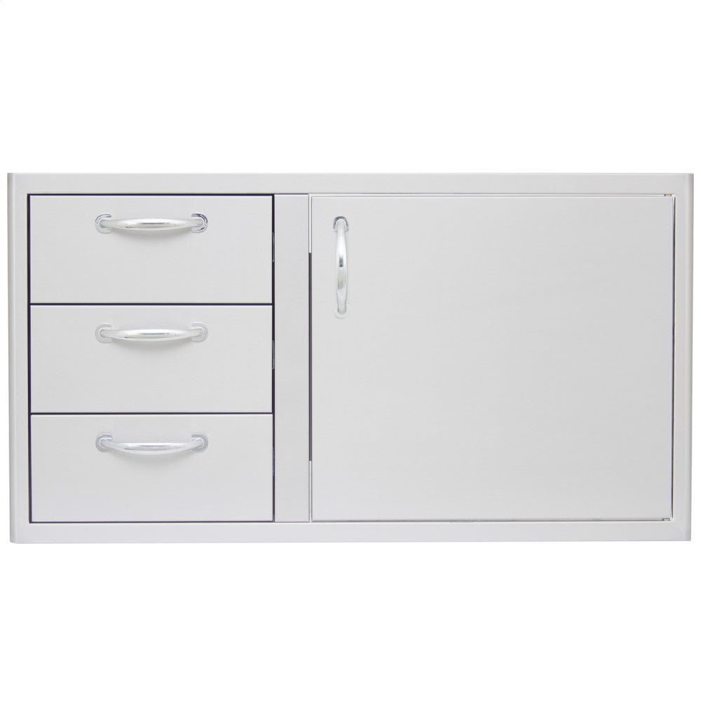 Blaze Grills BLZDDC39R Blaze 39 Inch Access Door And Triple Drawer Combo