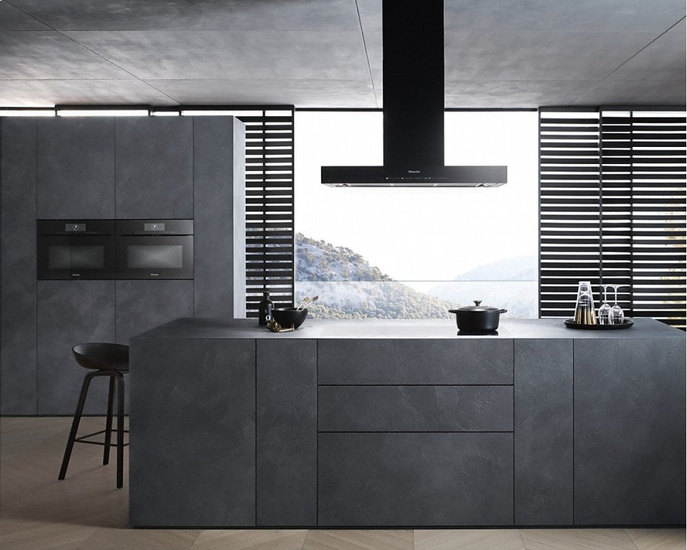Miele DA6698DB Da 6698 D Purist. Ed.6000 Island DéCor Hood With Energy-Efficient Led Lighting And Touch Controls For Simple Operation.