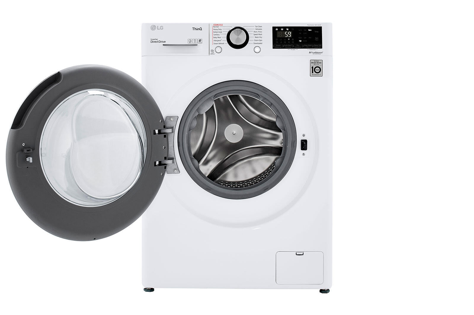 Lg WM3555HWA 2.4 Cu.Ft. Smart Wi-Fi Enabled Compact Front Load All-In-One Electric Washer/Dryer Combo With Built-In Intelligence